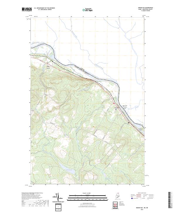 Grand Isle, ME-NB — USGS 7.5-minute topo (2024)