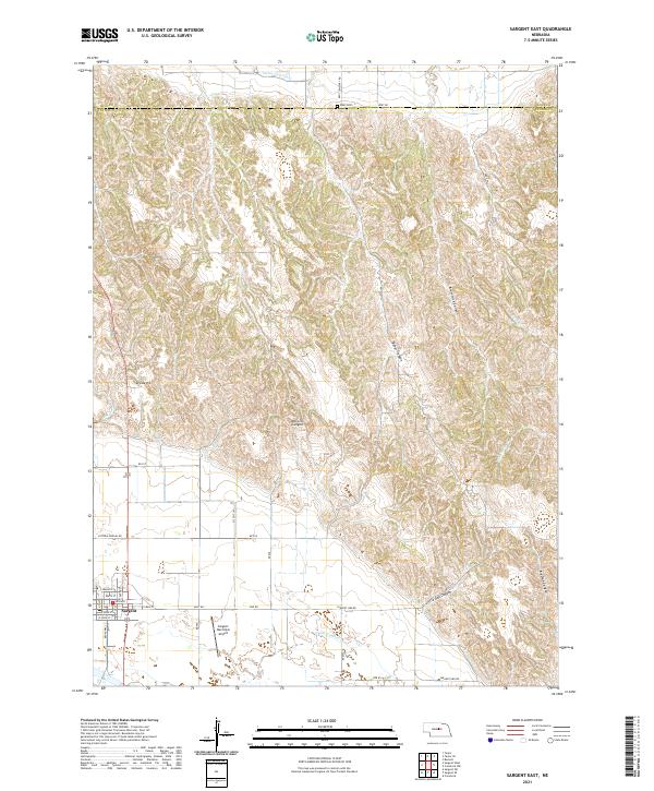 Sargent East, NE — USGS 7.5-minute topo (2021)