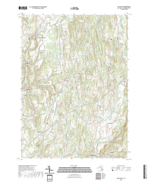 Stottville, NY — USGS 7.5-minute topo (2023)