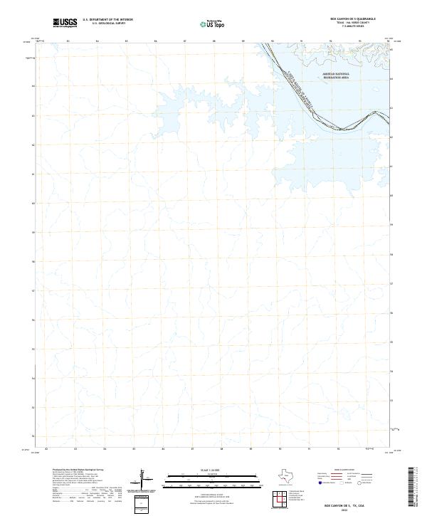 Box Canyon OE S, TX,COA, US — USGS 7.5-minute topo (2022)