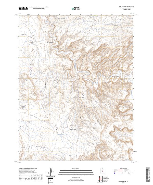 Ireland Mesa, UT — USGS 7.5-minute topo (2023)