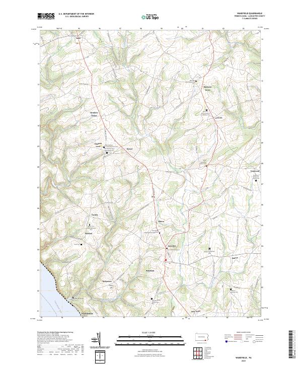 Wakefield, PA — USGS 7.5-minute topo (2023)