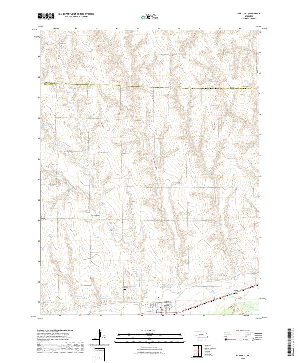 Bartley, NE — USGS 7.5-minute topo (2021)