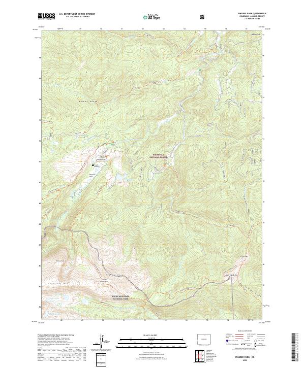Pingree Park, CO — USGS 7.5-minute topo (2022)