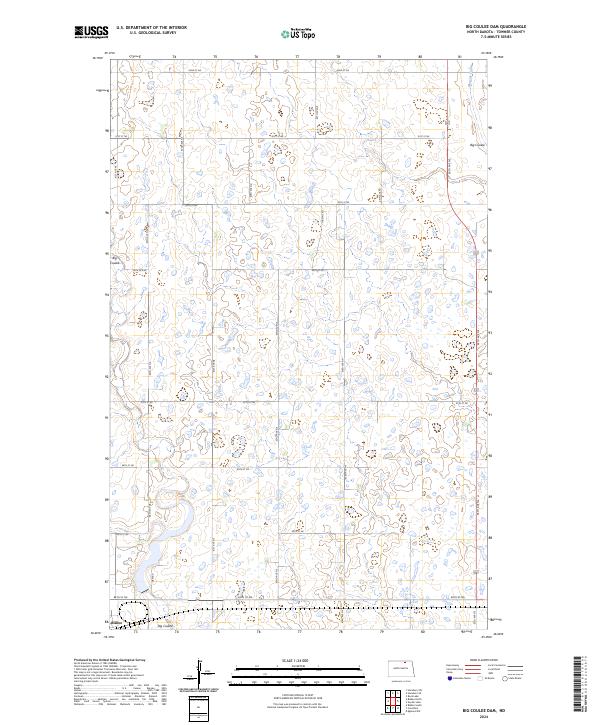 Big Coulee Dam, ND — USGS 7.5-minute topo (2024)