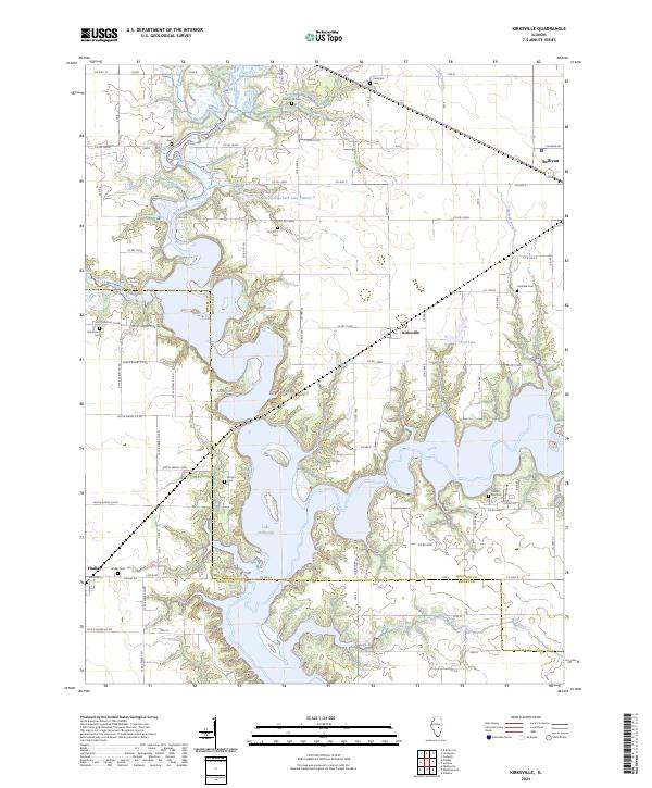 Kirksville, IL — USGS 7.5-minute topo (2024)