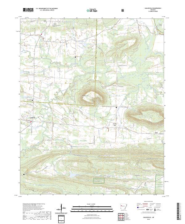 Caulksville, AR — USGS 7.5-minute topo (2024)