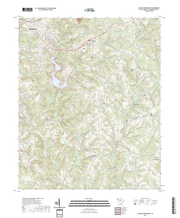 Saylors Crossroads, SC — USGS 7.5-minute topo (2024)