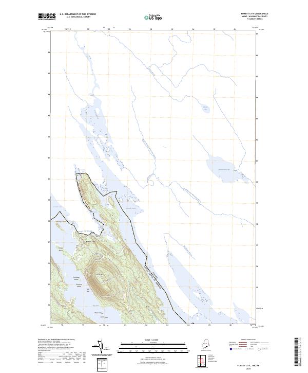 Forest City, ME-NB — USGS 7.5-minute topo (2024)
