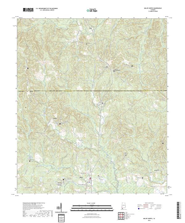 Millry North, AL — USGS 7.5-minute topo (2024)