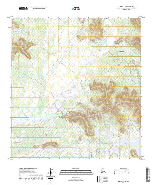 Nabesna C-1 SW, AK — USGS 7.5-minute topo (2023)