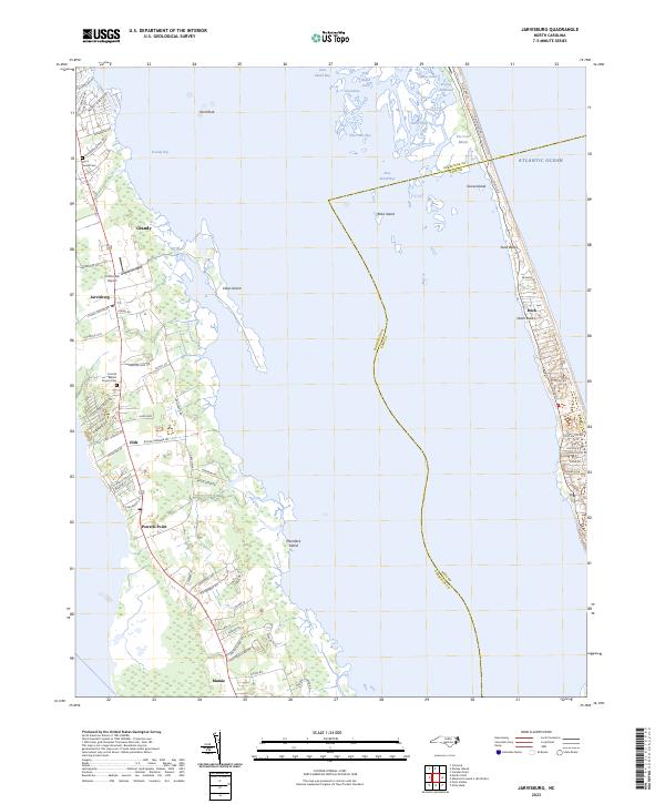 Jarvisburg, NC — USGS 7.5-minute topo (2023)