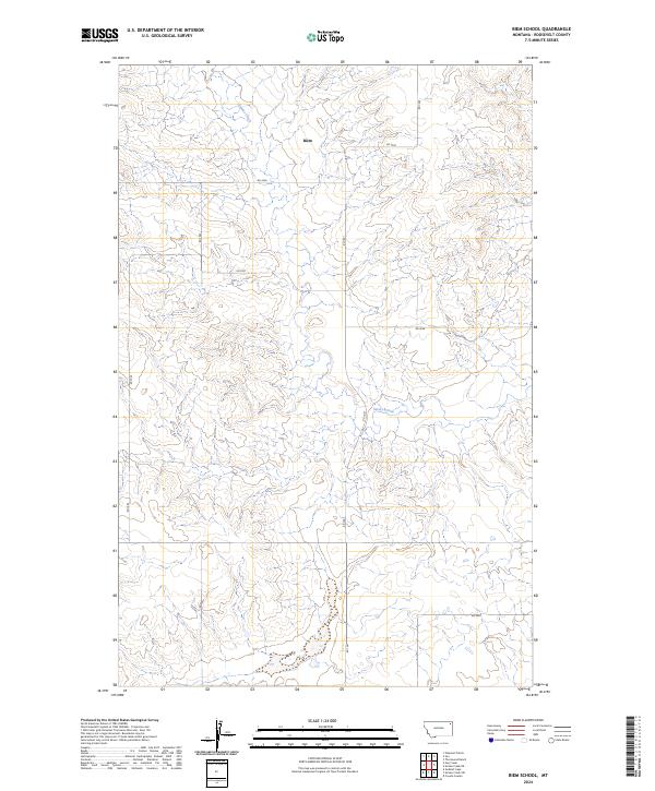 Biem School, MT — USGS 7.5-minute topo (2024)