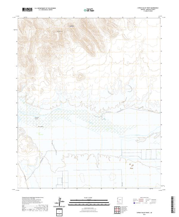 Citrus Valley West, AZ — USGS 7.5-minute topo (2021)