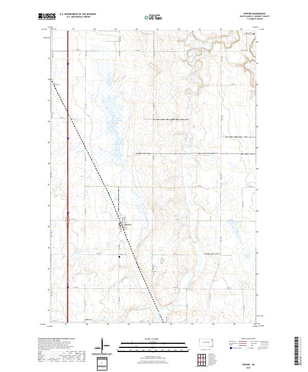 Peever, SD — USGS 7.5-minute topo (2021)