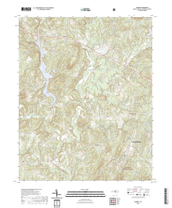 Farmer, NC — USGS 7.5-minute topo (2022)