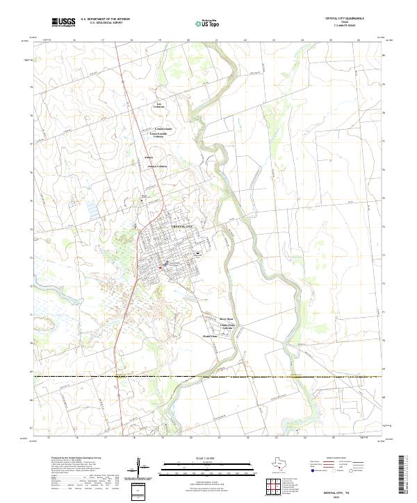 Crystal City, TX — USGS 7.5-minute topo (2022)