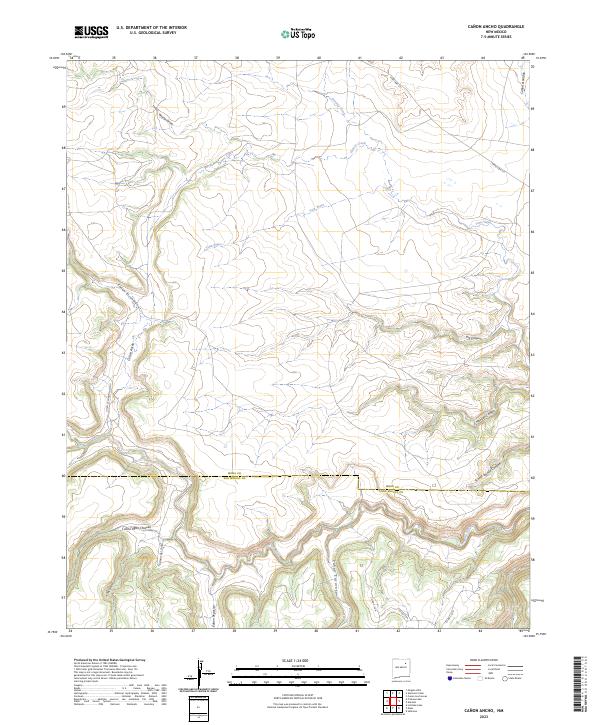 Canon Ancho, NM — USGS 7.5-minute topo (2023)