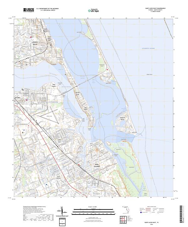 Saint Lucie Inlet, FL — USGS 7.5-minute topo (2024)