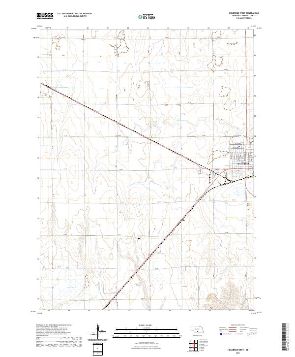 Holdrege West, NE — USGS 7.5-minute topo (2021)