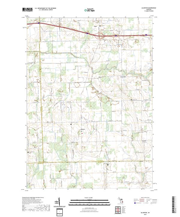 Allenton, MI — USGS 7.5-minute topo (2023)