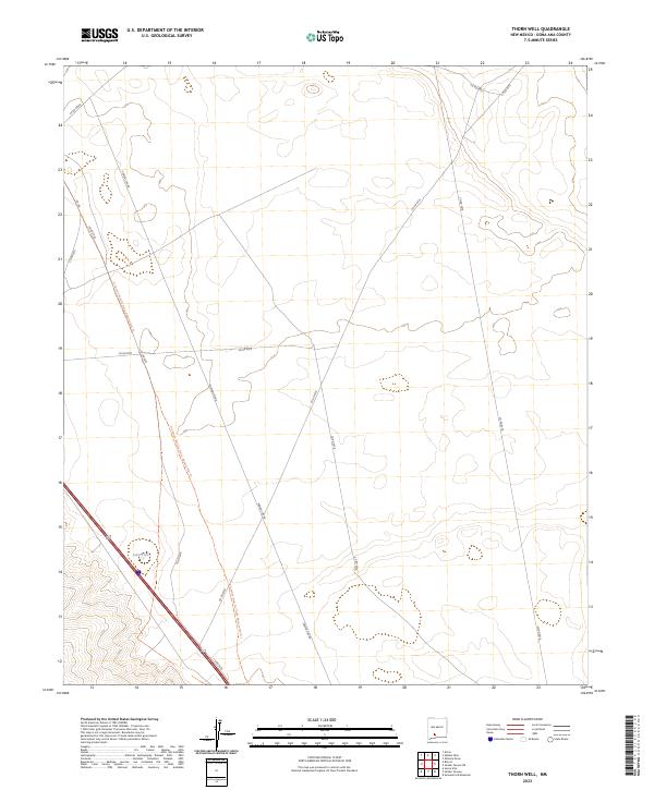 Thorn Well, NM — USGS 7.5-minute topo (2023)