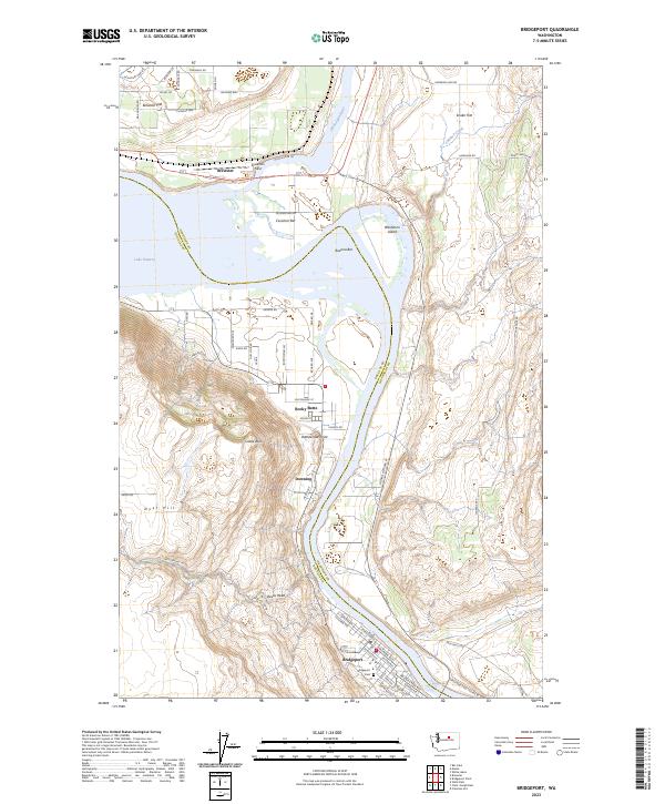 Bridgeport, WA — USGS 7.5-minute topo (2023)