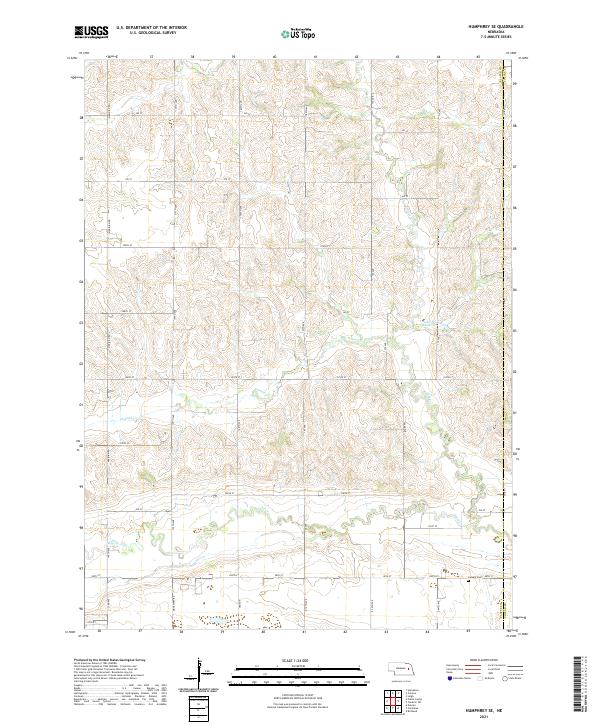 Humphrey SE, NE — USGS 7.5-minute topo (2021)