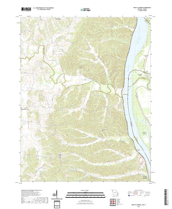 Neelys Landing, MO-IL — USGS 7.5-minute topo (2021)