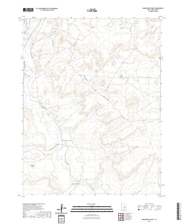 Horse Bench West, UT — USGS 7.5-minute topo (2023)