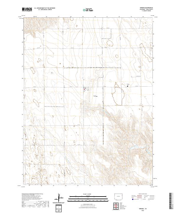 Vernon, CO — USGS 7.5-minute topo (2022)