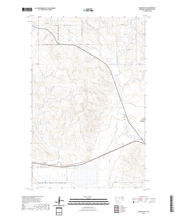 McCabe East, MT — USGS 7.5-minute topo (2024)