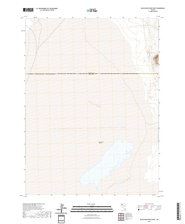 Black Rock Point West, NV — USGS 7.5-minute topo (2021)