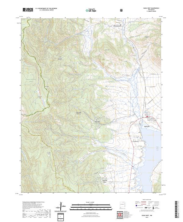 Eagle Nest, NM — USGS 7.5-minute topo (2023)