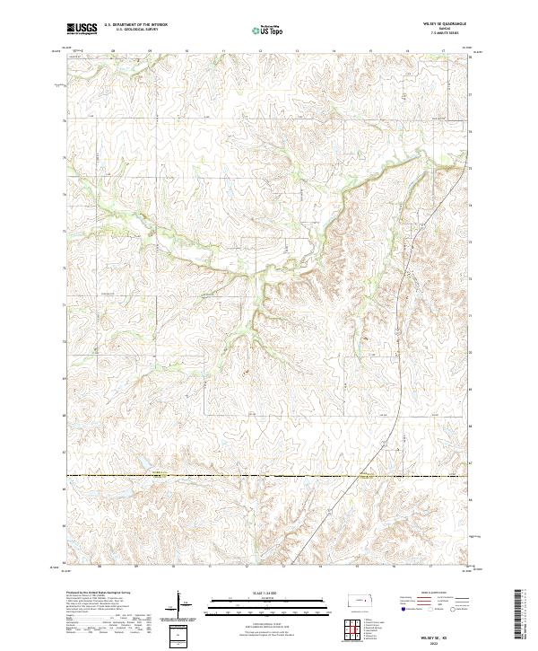 Wilsey SE, KS — USGS 7.5-minute topo (2022)