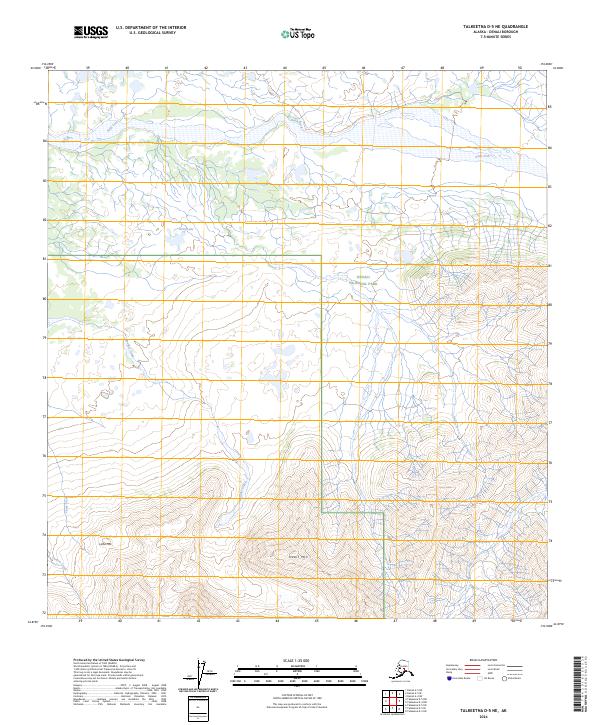 Talkeetna D-5 NE, AK — USGS 7.5-minute topo (2024)