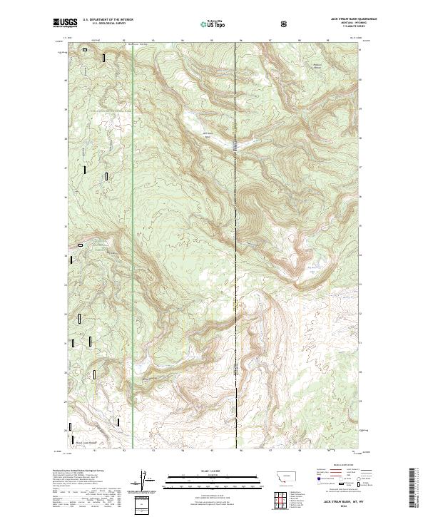 Jack Straw Basin, MT-WY — USGS 7.5-minute topo (2024)