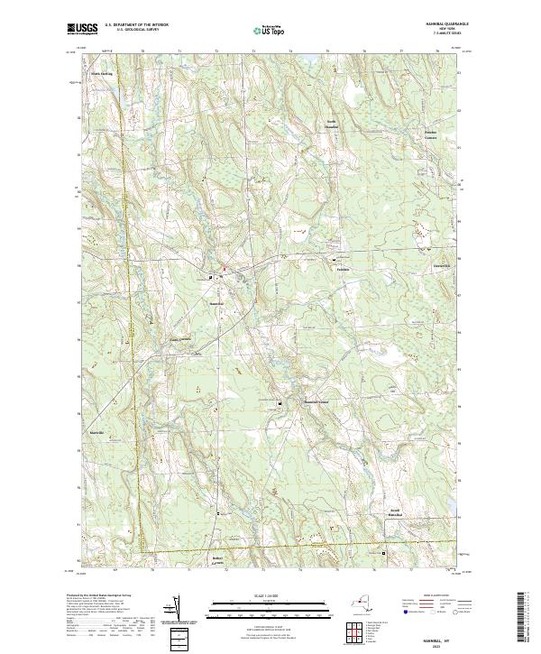 Hannibal, NY — USGS 7.5-minute topo (2023)