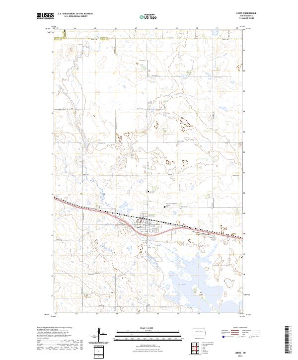 Leeds, ND — USGS 7.5-minute topo (2024)