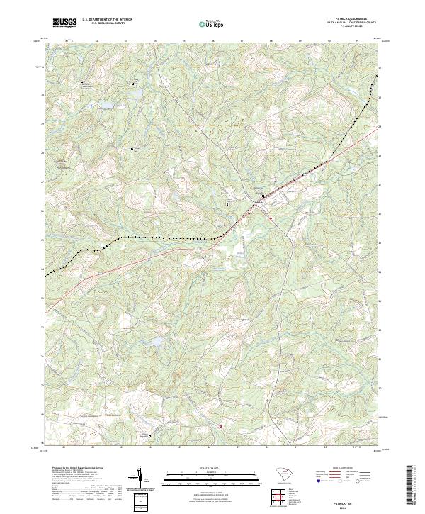 Patrick, SC — USGS 7.5-minute topo (2024)