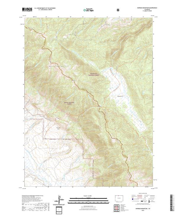 Shipman Mountain, CO — USGS 7.5-minute topo (2022)
