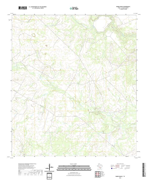 Burns Ranch, TX — USGS 7.5-minute topo (2022)