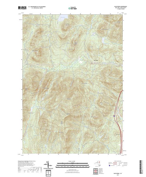 Blue Ridge, NY — USGS 7.5-minute topo (2023)