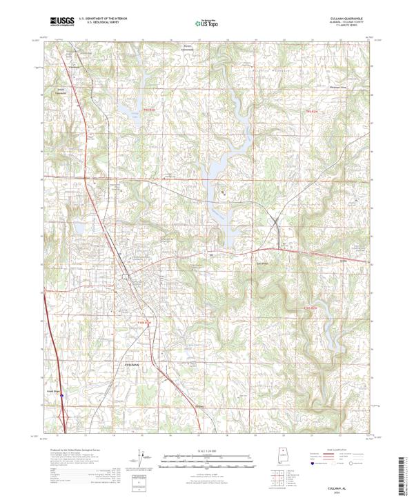 Cullman, AL — USGS 7.5-minute topo (2026)
