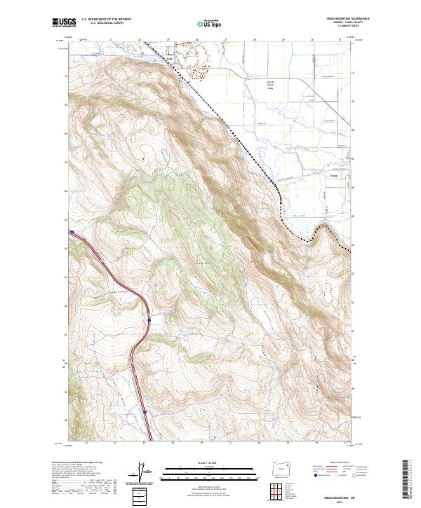 Craig Mountain, OR — USGS 7.5-minute topo (2024)