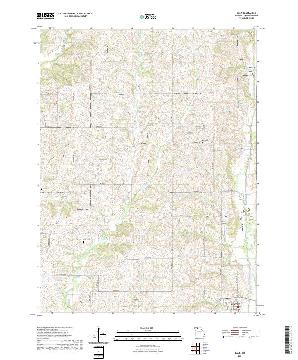 Galt, MO — USGS 7.5-minute topo (2021)