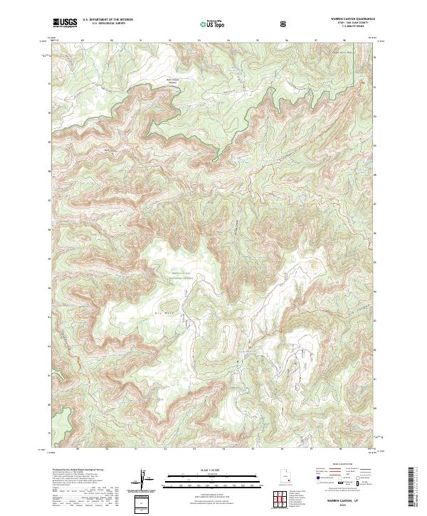 Warren Canyon, UT — USGS 7.5-minute topo (2023)