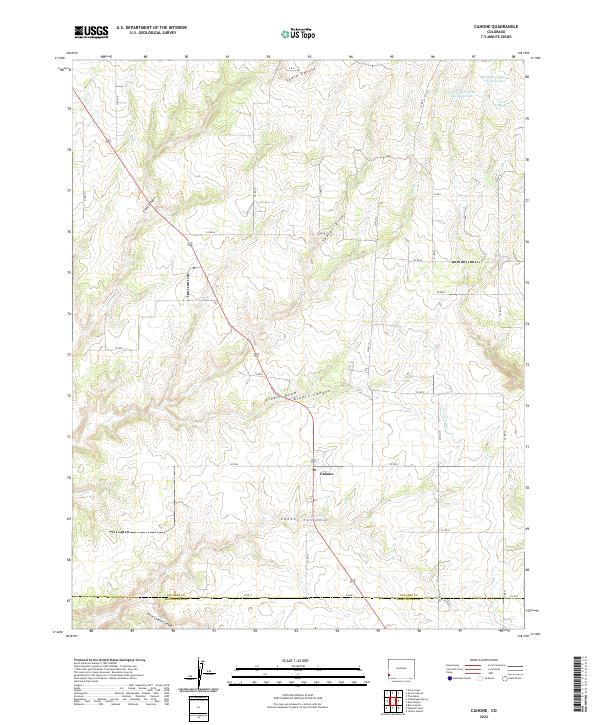 Cahone, CO — USGS 7.5-minute topo (2022)