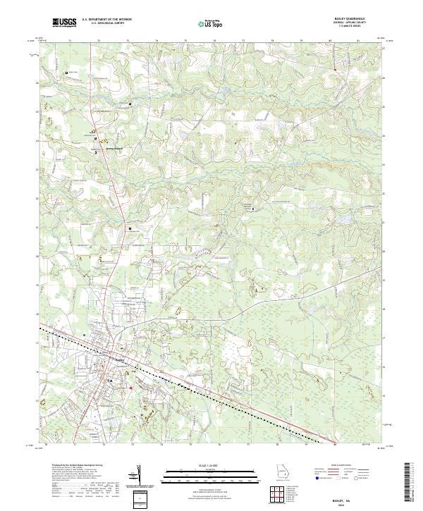 Baxley, GA — USGS 7.5-minute topo (2024)