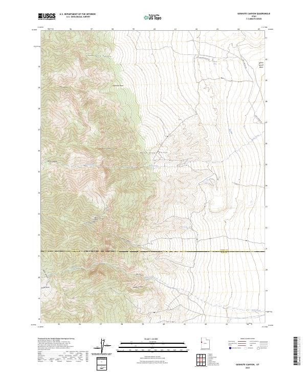 Goshute Canyon, UT — USGS 7.5-minute topo (2023)